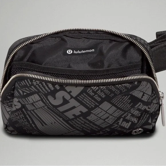 Nuit tags everywhere, belt bag, manifesto, print 1L BLK/SLVR LU9BGXS CODE 35 - Picture 3 of 6